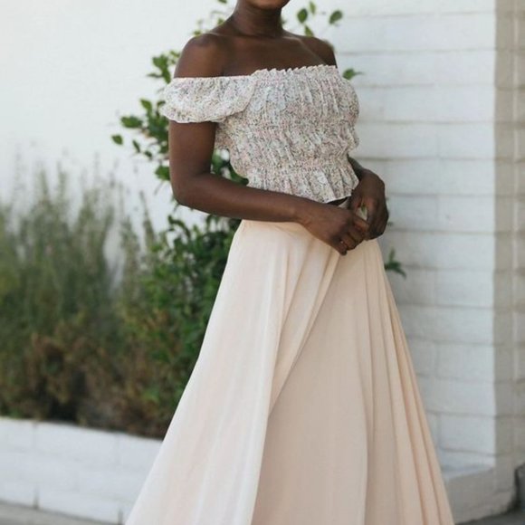 Carol Puff Sleeve Crop Top NWT - Picture 2 of 6